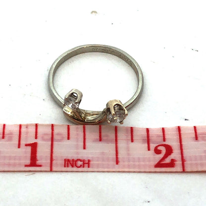 Designer Benchmark 14K Yellow Gold Round Diamond Anniversary Stacking Ring