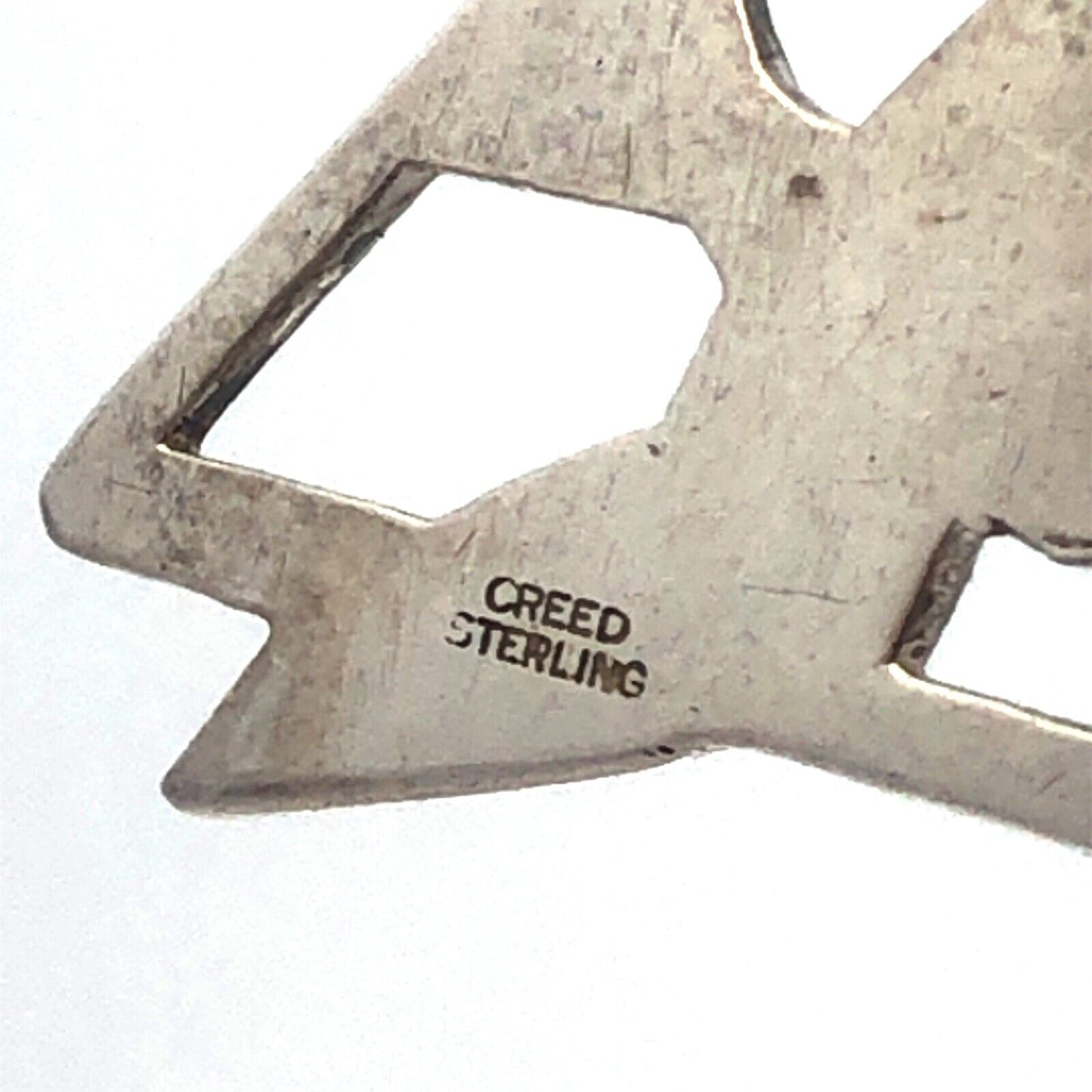 Designer Creed 925 Sterling Silver Peace Dove Holy Trinity Religious Pendant