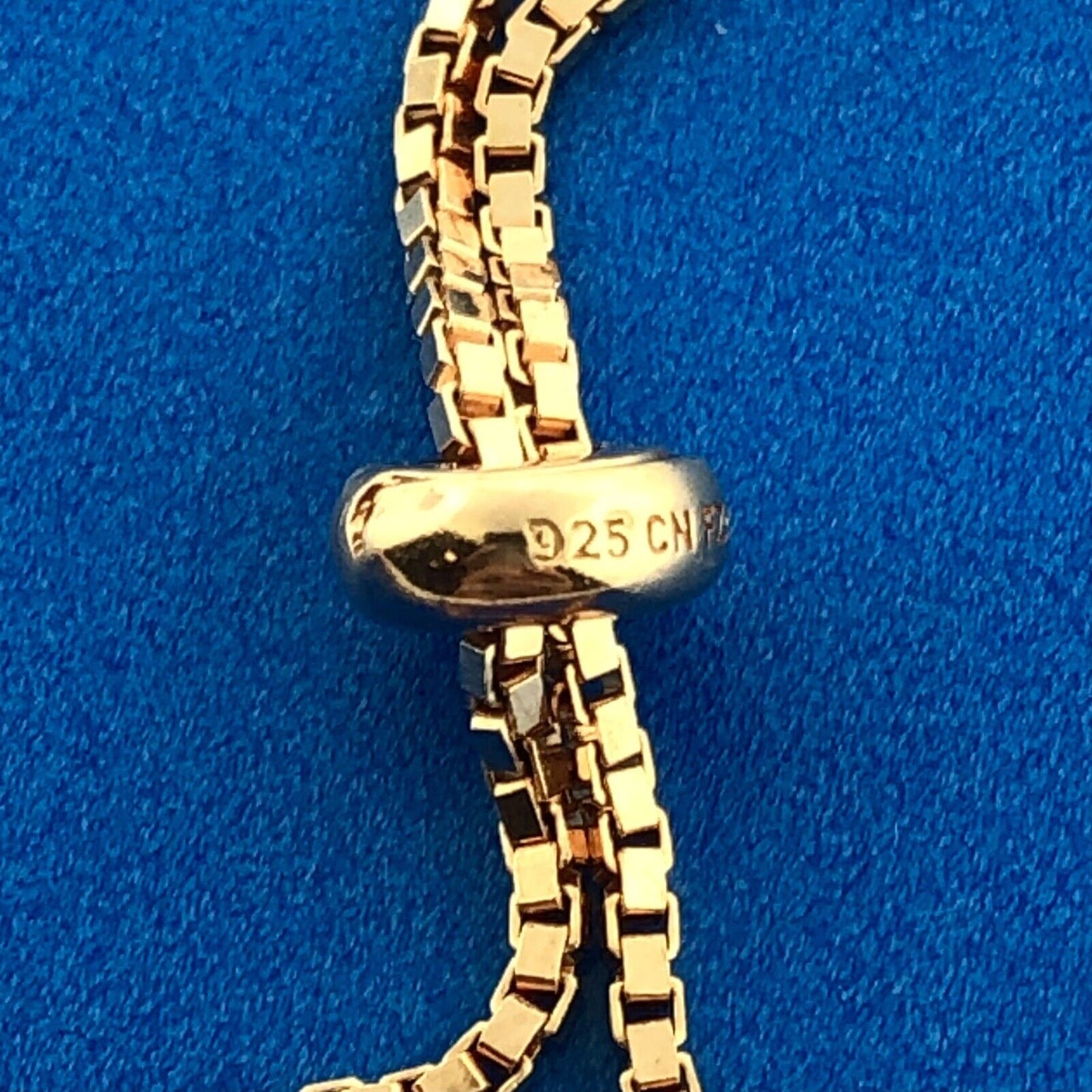 Designer FZN 925 Sterling Silver Rose Toned Pink Ice Cubic Zirconia Bracelet