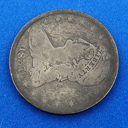 1837 P Capped Bust Reeded Edge Silver Half Dollar 50 Cents Two Year Type Coin