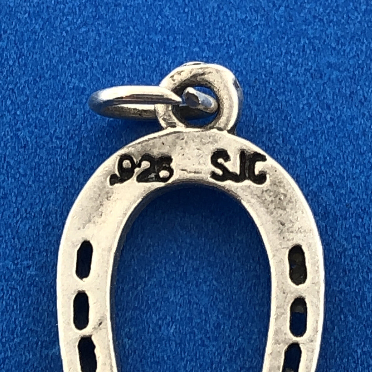 Designer SJC 925 Sterling Silver Horseshoe Good Luck Bracelet Charm