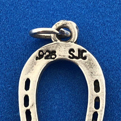 Designer SJC 925 Sterling Silver Horseshoe Good Luck Bracelet Charm