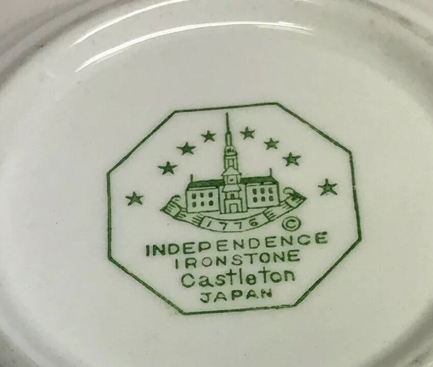 Vintage Castleton Blue Tulip Japan Independence Ironstone Small Fruit Bowl
