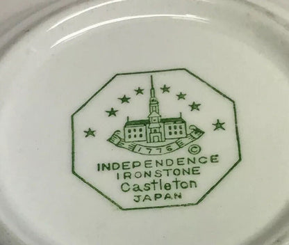 Vintage Castleton Blue Tulip Japan Independence Ironstone Small Fruit Bowl