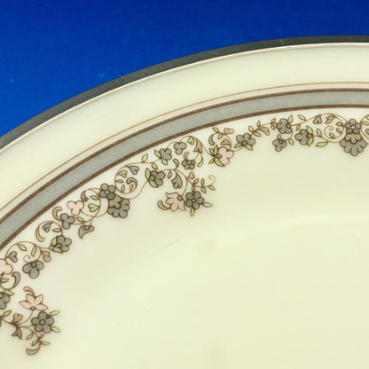 Vintage Lenox Lace Point Pattern 6 3/8" Bread Plate China TWO Pc Set