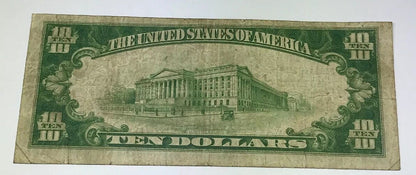 1929 Type 1 $10 The City National Bank of Selma Alabama Charter 1736 Tough Note!