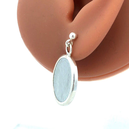 Designer Milor Italy 925 Sterling Silver Italian Lire Coin Stud Dangle Earrings