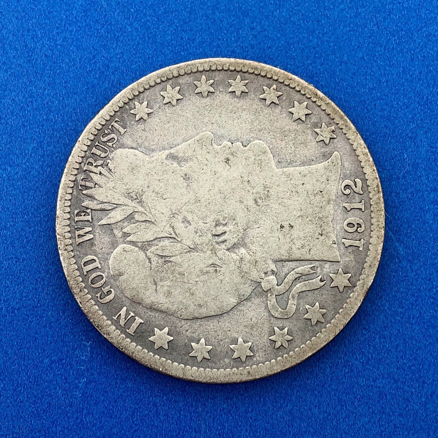 1912 S Silver Barber Half Dollar Better Key Date San Francisco Coin Rare Scarce