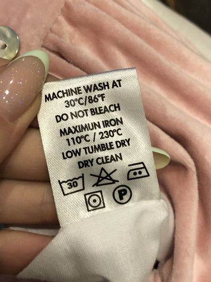 Sal & Pimenta Brushed Cotton Velour Dusty Rose Size 6T Girl's Lined Dress