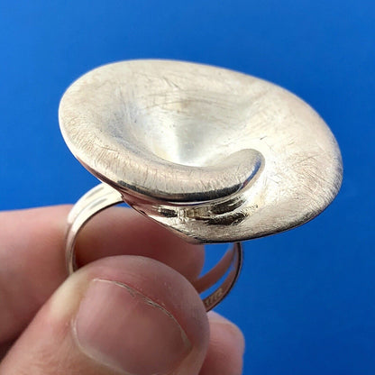 Karizia KA1772 Sterling Silver 925 Contemporary Floral Statement Cocktail Ring