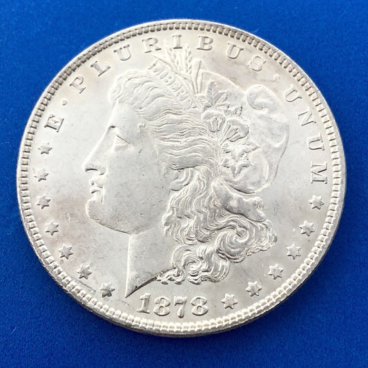 1878 7TF Reverse 1878 Morgan Silver Dollar Better Philadelphia First Year Coin