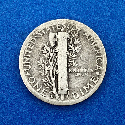 1931 D United States 90% Silver Mercury Dime Better Scarce Denver Mint Coin