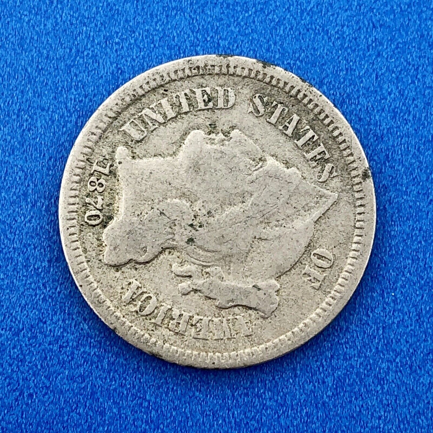 1870 P Nickel Three Cent Piece 3c Better Key Rare Scarce Philadelphia Coin