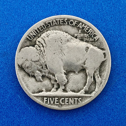 1921 P Indian Head Buffalo Nickel 5c Mixed Date Mint Mark Four Coin Lot