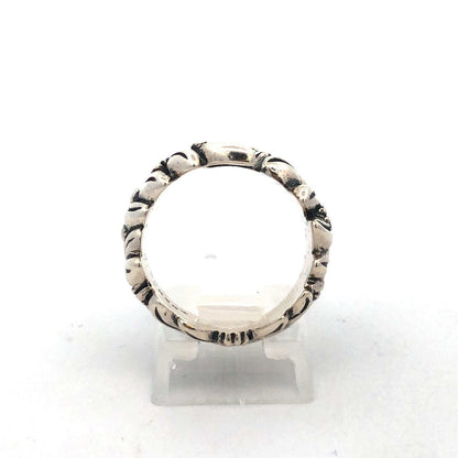 Designer Mignon Faget 925 Sterling Silver Jasmine Collection Flower Wrap Ring