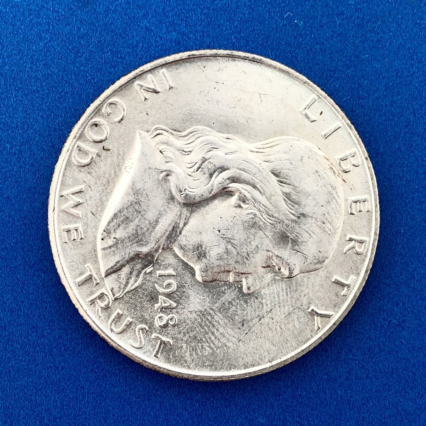 1948 D Franklin Silver Half Dollar Better Key Date Scarce Rare Denver Mint Coin
