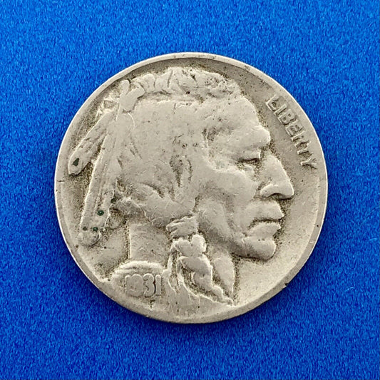1931 S Indian Head Buffalo Nickel Better Key Scarce San Francisco Mint Coin