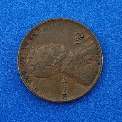 1931 D Lincoln Cent Wheat Ears Reverse Key Rare 1c Cent Penny Denver Coin