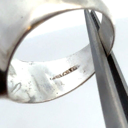 Designer 925 Sterling Silver Open Cutout Heart Love Valentine's Modernist Ring