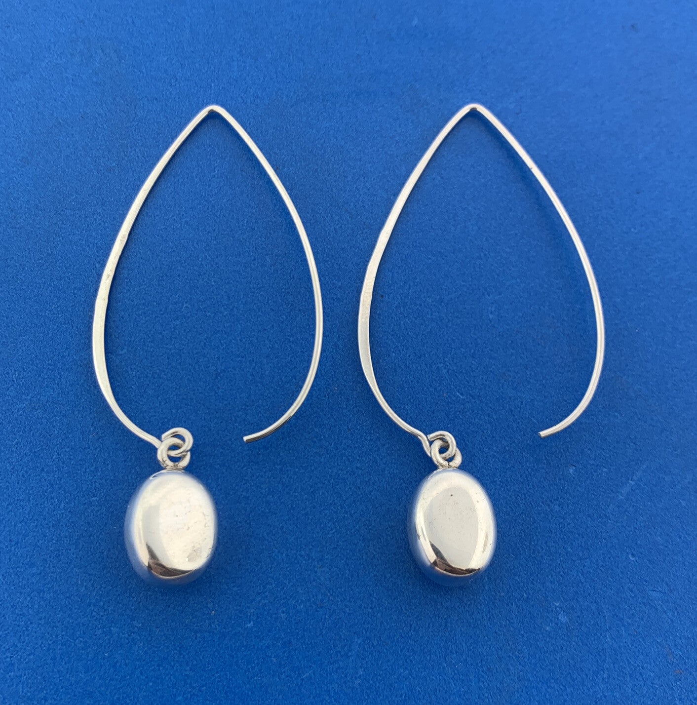 Designer Silpada Sterling Silver 925 Wire Drop Dangle Charm Hook Earrings