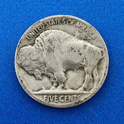 1921 P Indian Head Buffalo Nickel 5c Mixed Date Mint Mark Four Coin Lot