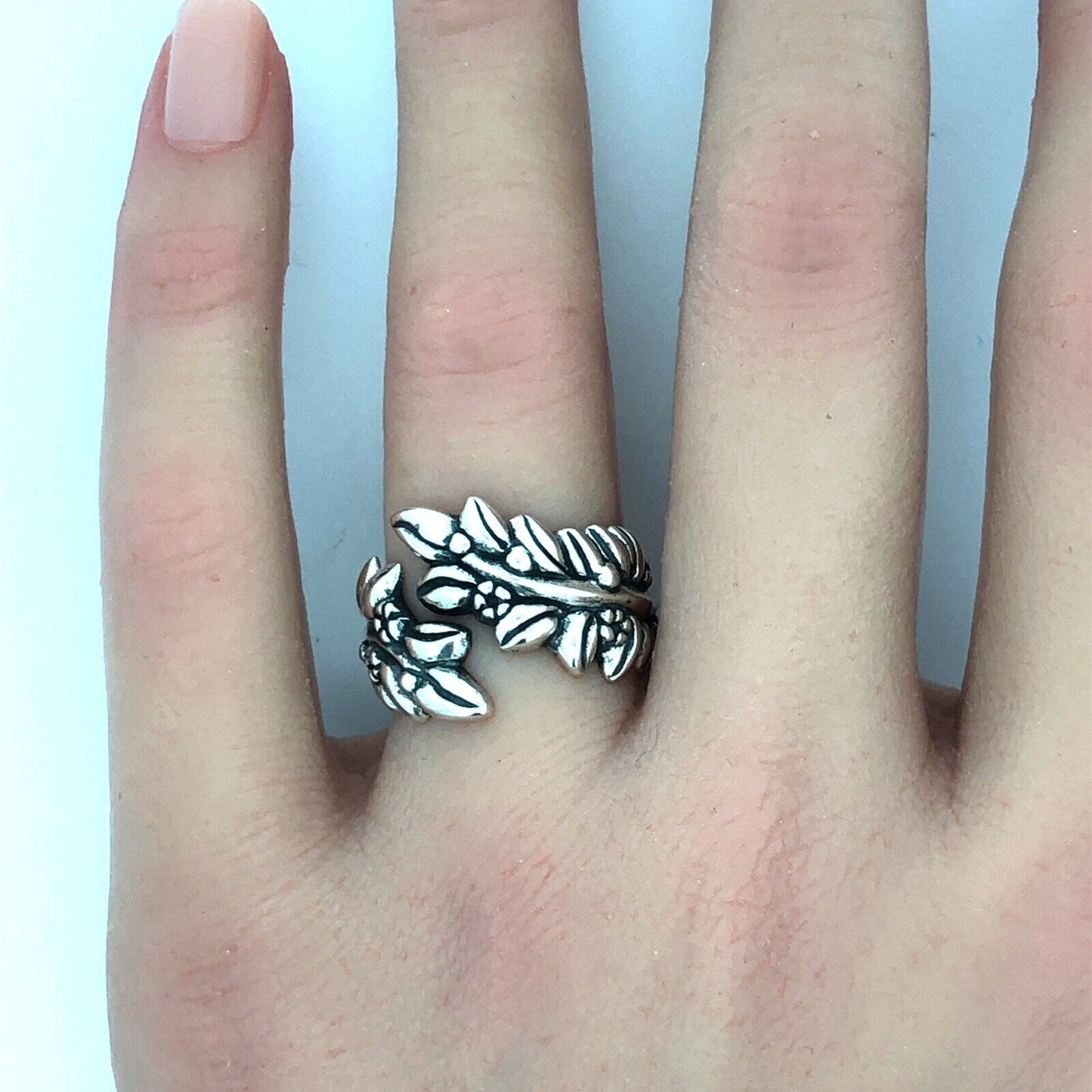 Designer Mignon Faget 925 Sterling Silver Jasmine Collection Flower Wrap Ring