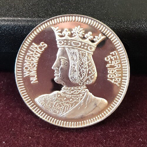 1987 Numismatic Association of Southern California Women in Numismatics .999 Rnd