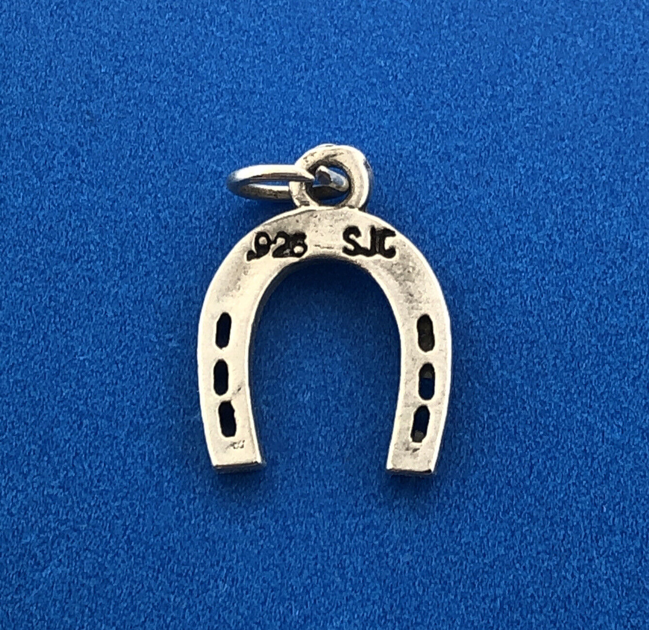 Designer SJC 925 Sterling Silver Horseshoe Good Luck Bracelet Charm