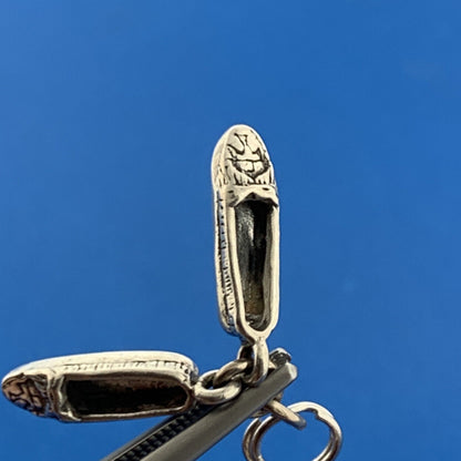 Vintage Sterling Silver Native American Phoenix Design Moccasins Souvenir Charm