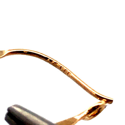 Designer 14K Yellow Gold Round Ball Charm Oval Hoop Dangle Earrings