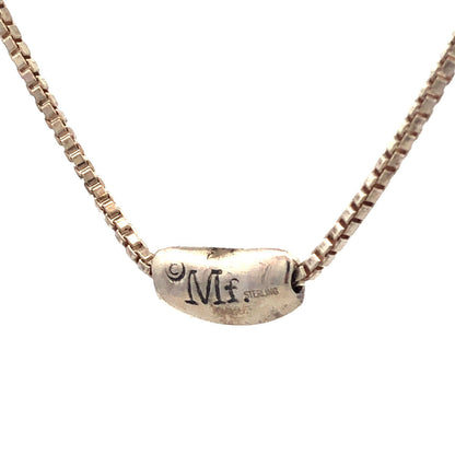 Mignon Faget 925 Sterling Silver Louisiana Collection Red Bean Pendant Necklace