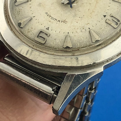 Mid Century Hamilton Automatic Mens Stainless Steel 17j Grade 661 Wrist Watch