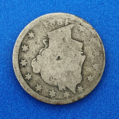1884 P Liberty Head Nickel Five Cents 5c Better Key Rare Philadelphia Mint Coin
