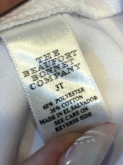 The Beaufort Bonnet Company White Poly Cotton Blend 2 Piece Unisex 3T Sailor Set
