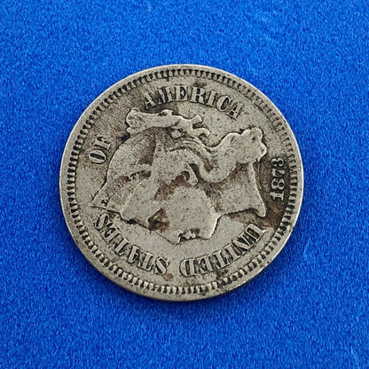 1873 P Nickel Three Cent Piece 3c Better Key Philadelphia Coin Very Good VG