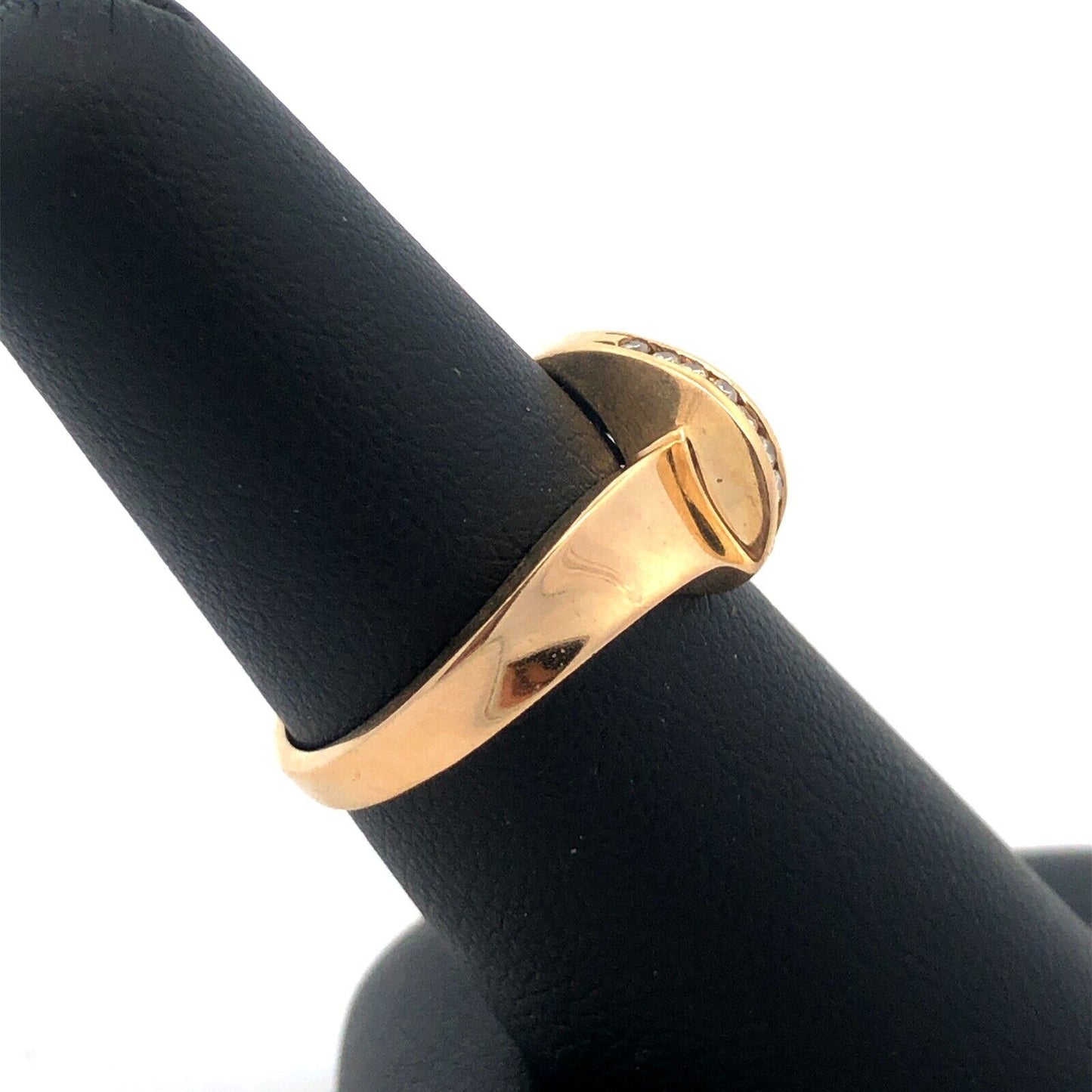 14k Yellow Gold Trillion Tanzanite Diamond Modernist Bypass Cocktail Ring