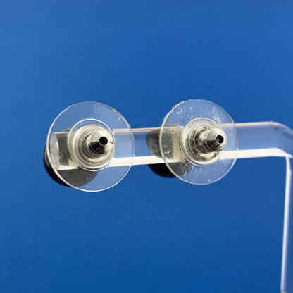 Gorgeous 14k Yellow Gold Black Onyx Sphere Friction Back Stud Earrings