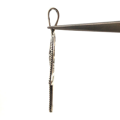 925 Sterling Silver Open Floral Scroll Hamsa Hand Of Fatima Pendant