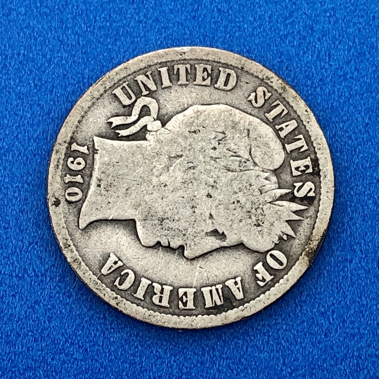 1910 P Barber Silver Dime $.10 Better Rare Scarce Key Philadelphia Mint Coin
