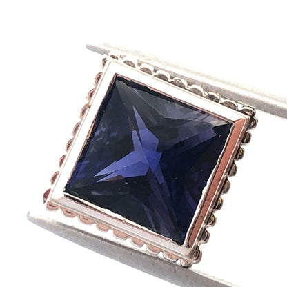 Goldman Kolber GK 14K White Gold 925 Silver 2 Insert Spinel Interchangeable Ring