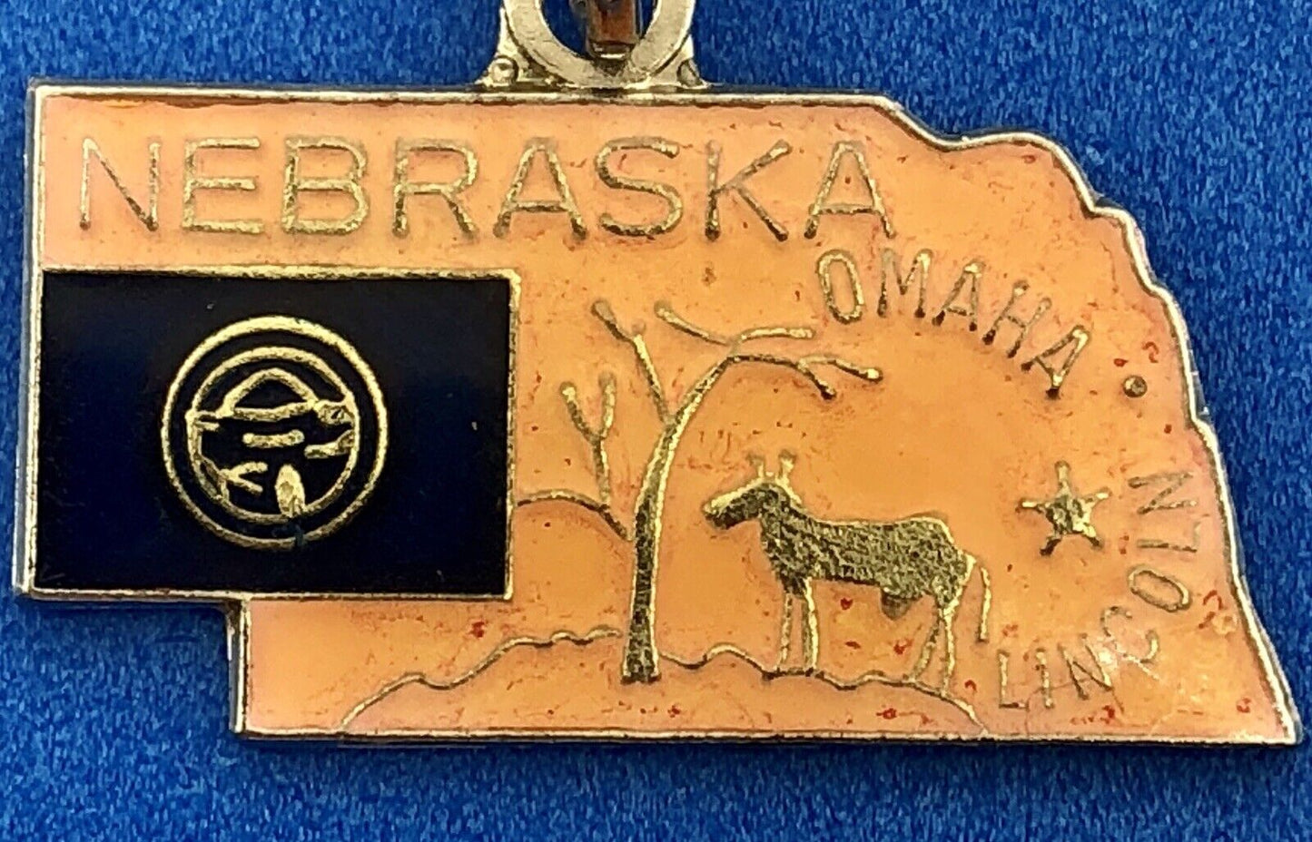 Sterling Silver State Charm - Nebraska