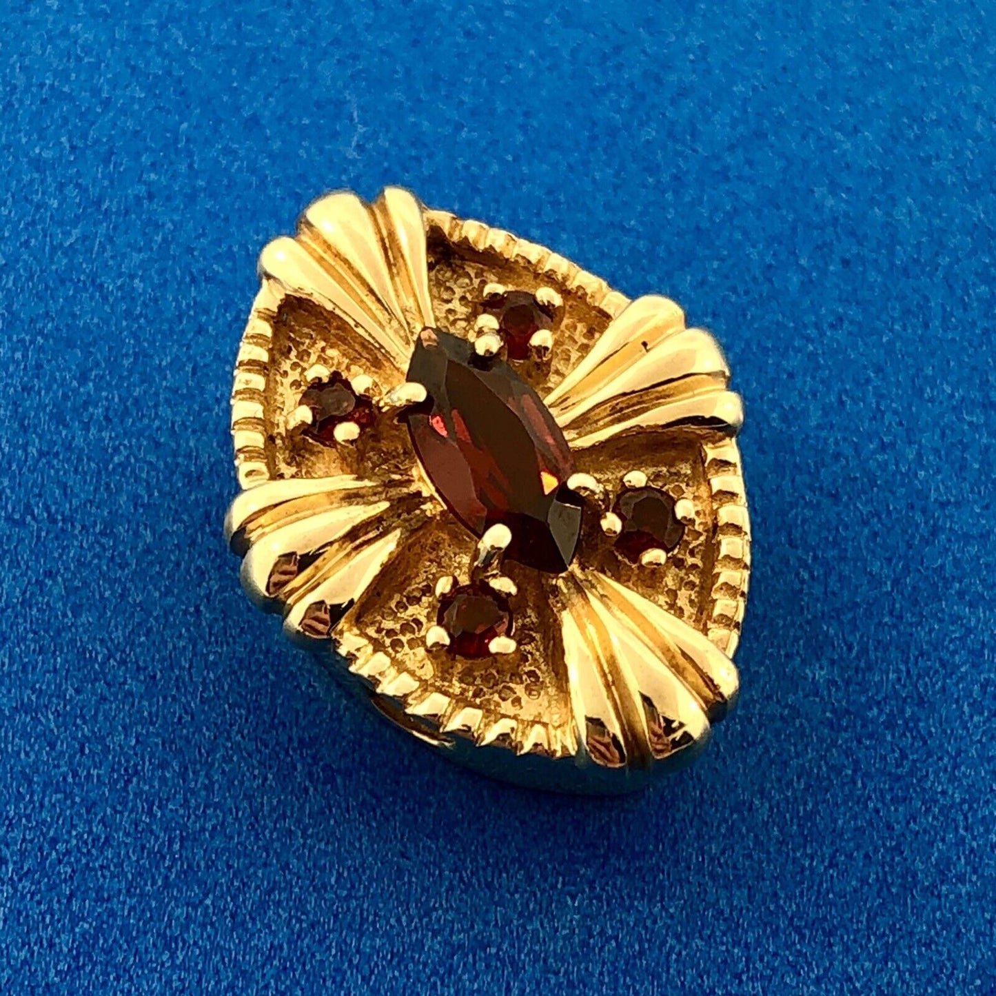Designer DDH 10K Yellow Gold Garnet January Anniversary Slide Bracelet Charm