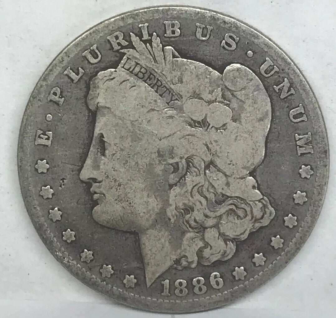 1886 O Morgan Silver Dollar Better Semi Key Date New Orleans Mint Coin #1