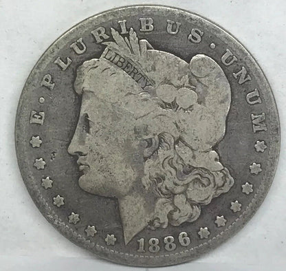 1886 O Morgan Silver Dollar Better Semi Key Date New Orleans Mint Coin #1