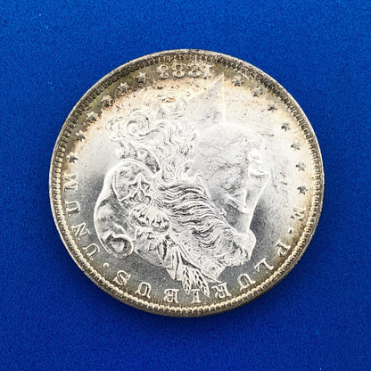 1883 O Morgan Silver Dollar $1 Better Rare Key New Orleans Mint Coin BU Toning