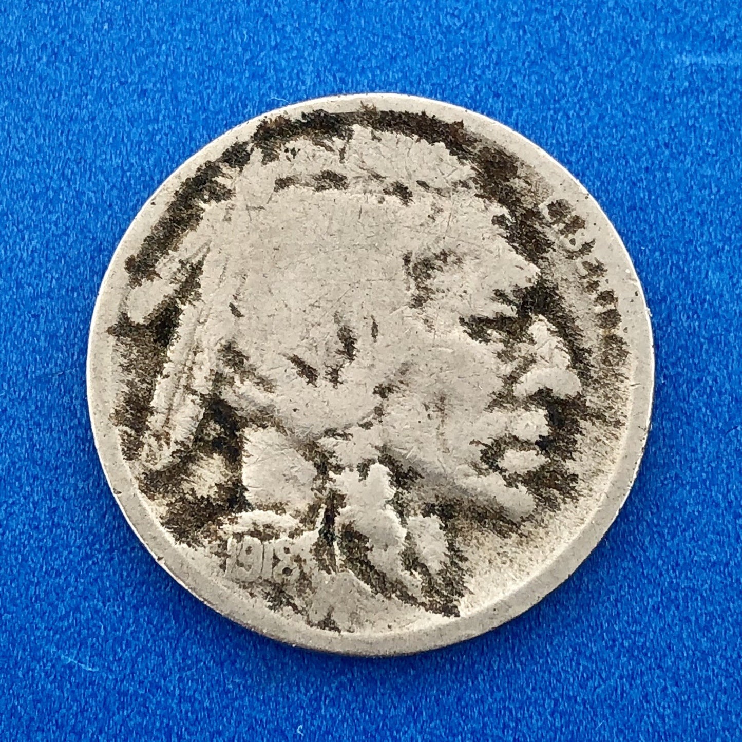 1918 S Indian Head Buffalo Nickel Better Key Scarce San Francisco Mint Coin
