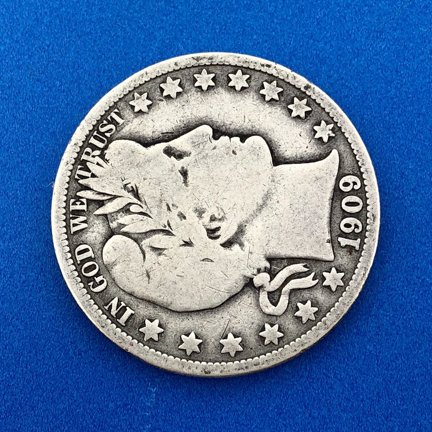 1909 P Silver Barber Half Dollar Better Key Date New Orleans Coin Rare Scarce