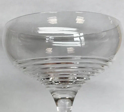 Vintage Waterford Tall Sherbet Champagne Pedestal Glass Elegant Bar Stemware