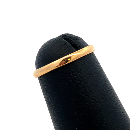 Designer BAB 10K Yellow Gold Childs Simple Stackable Pinky Band Ring
