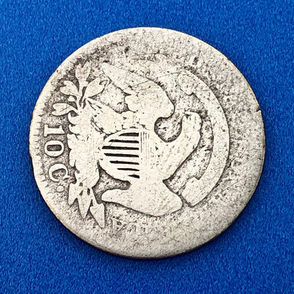 1827 P Silver Capped Bust Dime Type 1 Better Key Early Philadelphia Mint Coin